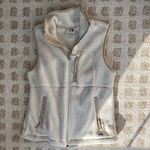 The North Face Off-White Fleece Vest